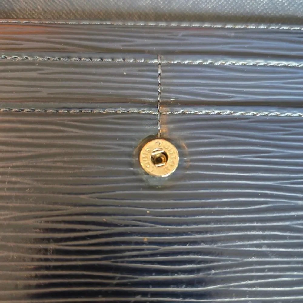 Authentic Louis Vuitton Blue Epi Long Wallet